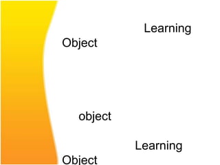 Learning
Object




  object

           Learning
Object
 