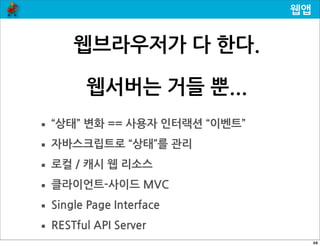 하이브리드앱 개발 전략과 이슈