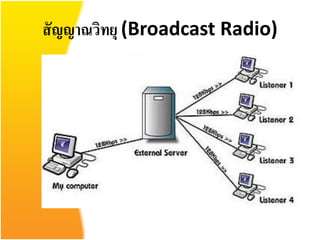 สั ญญาณวิทยุ (Broadcast Radio)
 