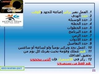 A.MARWA QNET: أسباب الفشل في التسويق الشبكي مع الحلول