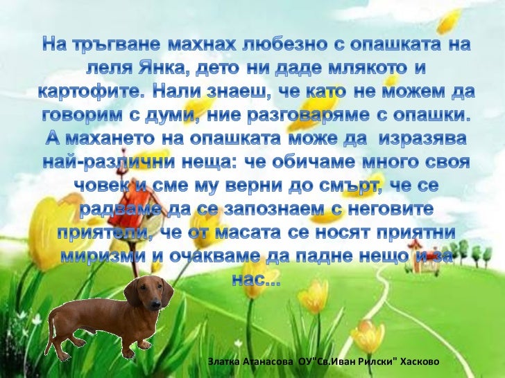 Писмо на един дакел