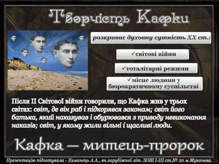 Franz Kafka. Presentation