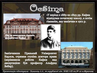 Franz Kafka. Presentation