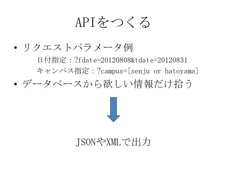 東京電機大学 ポータルサイト Unipaからの情報抽出と再利用