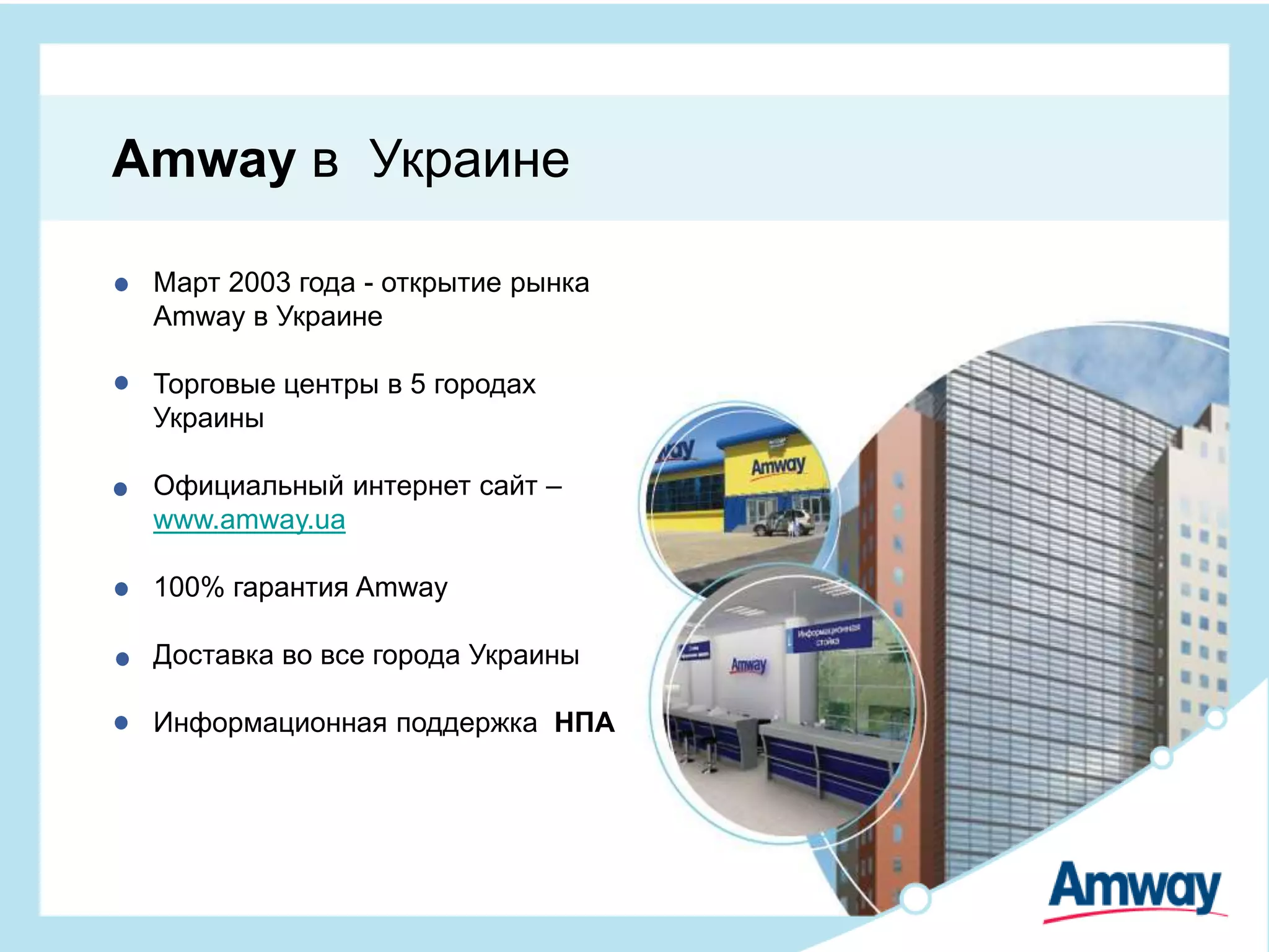 презентация Amway с обучением