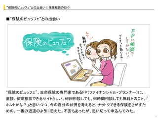 “保険のビュッフェ”との出会い｜保険相談の日々	


■“保険のビュッフェ”との出会い




                   オシャレなイラストor写真	
  




“保険のビュッフェ”。生命保険の専門家であるFP（ファイナンシャル・プランナー）に、
直接、保険相談できるサイトらしい。何回相談しても、何時間相談しても無料とのこと。「
ホントかな？」と思いつつ、今の自分の状況を考えると、ナットクできる保険をさがすた
めの、一番の近道のように思えた。不安もあったが、思い切って申込んでみた。
                                             5	
 