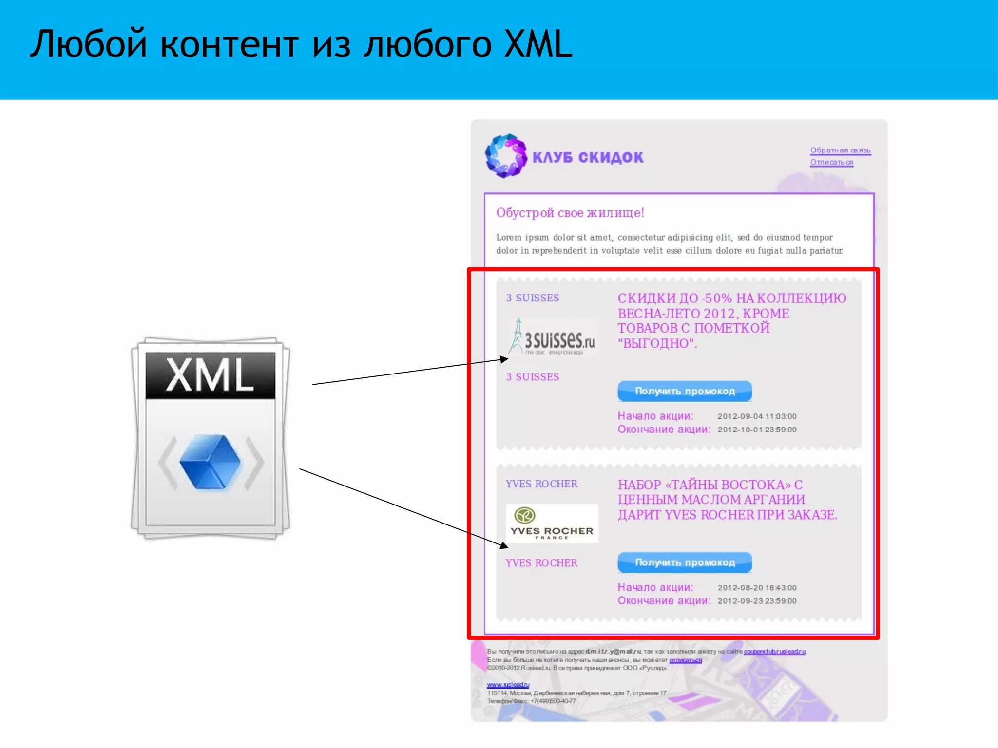 Любой контент из любого XML
 