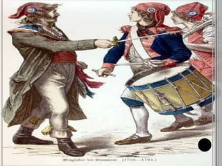 ► Πίνακας του Γάλλου 
ζωγράφου Λουί- Λεοπ όλντ 
Μπ ουαγί(1791 π ερίπ ου) 
με το Μαξιμιλιανό 
Ροβεσπ ιέρο(1758–1794). 
Ο Ροβεσπ ιέρος ήταν 
δικηγόρος και το1793 
έγινε μέλος της 
Επ ιτροπ ής Κοινής 
Σωτηρίας. Ήταν ο 
μεγάλος ηγέτης στην 
π ερίοδο του Τρόμου. 
Καταδίωξε ακόμη και 
συμμάχους του όπ ως το 
Δαντόν. Ο Ροβεσπ ιέρος 
είχεπ αρόμοιο τέλος με 
τους αντίπ αλούς του: με 
το θάνατό του στην 
γκιλοτίνα τερματίζεται 
και ηπ ερίοδος 
του Τρόμου. 
 