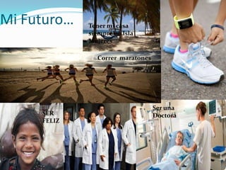 Mi Futuro… Tener mi casa
siempre en Isla
Mujeres
Correr maratones
Ser una
SER Doctora
FELIZ