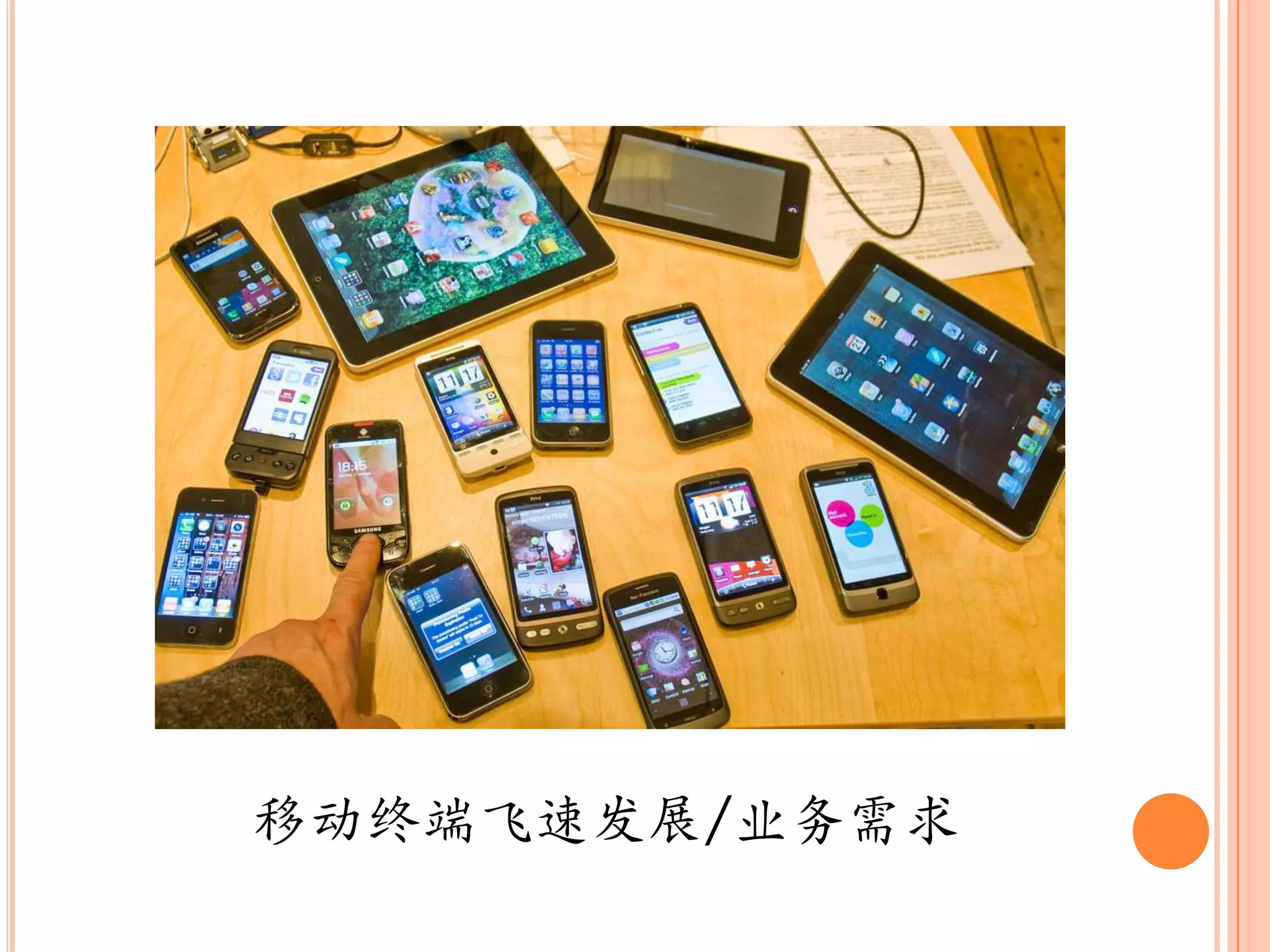 移动终端飞速収展/业务需求
 