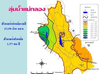 ศักยภาพของลุ่มน้ำแม่กลอง