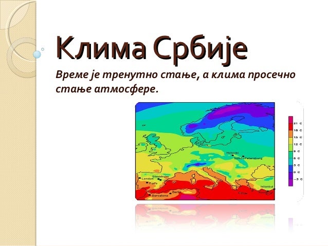 Клима Србије