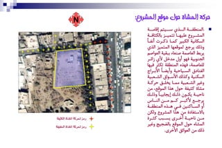 ‫‪N‬‬             ‫حركت انًشاة حىل يىقع انًشروع:‬
                               ‫. آُٖؽٌةةة اُةةظي ؼةةٞتّ إًاْةةة‬
                                  ‫ة‬           ‫ة‬       ‫ة ة‬             ‫‪‬‬
                               ‫آُش ةعها قِٞٚ ةا تتٓٞ ةغ ةاُكحاو ةة‬
                                  ‫ة‬          ‫ة‬      ‫ة‬          ‫ة‬
                               ‫اُؽكإٞة اُكتٞع كٓةا ذكةعت إٔىةاو‬
                               ‫هذٍُ ٝعدف ًُٓٛكٚا آُتٓٞغ اُظي‬
                               ‫ٝعةػ اُكاضٓة ضٖكاك ةتٌٞة اُكٛاضّ‬
                               ‫اُذٖٛةٞة وٚٛ أهل ْطصَ ألي زائةع‬
                               ‫ُِكاضٓة، وٚظٗ آُٖؽٌة تكحع وٞٚا‬
                                ‫اُىٖام اُؽةٞازٞة هأٝغةاو األةةعاج‬
                               ‫اُؽكٖٞة هكظٍُ األؼةٛا اُشةكتٞة‬
                               ‫همٞع اُشةكتٞة ْٓةا ٝضِةي زعكةة‬
                               ‫ْشاة كحٞىة زٛل ٙظا آًُٛف، ْٔ‬
                               ‫ٕازٞةة ٝكةٛن ذُةٍ إٝذاةٞةاو هذُةٍ‬
                                  ‫ة‬               ‫ة‬
                               ‫ٝعدةةف ألكتةةع كةةّ ْةةٔ اُٖةةاس‬
                                ‫أه اُؽ ةاكٖٞٔ و ةٜ ٙ ةظٗ آُٖؽٌ ةة‬
                                  ‫ة‬             ‫ة ة‬          ‫ة‬
                               ‫ةاالؼتىامة ْٔ ٙظا آُشعها هُكٔ‬
‫رَش ذتزن١ املشا٠ ايهجٝؿ١‬       ‫ْ ةٔ ٕازٞ ةة أص ةعى ٝؽ ةتب كح ةعة‬
                                    ‫ة‬       ‫ة‬       ‫ة ة‬          ‫ة‬
                               ‫آُشاٗ زٛل آًُٛف ةاُغذٞخ همٞع‬
                                            ‫ذٍُ ْٔ اُكٛائي األصعى.‬
‫رَش ذتزن١ املشا٠ ارتؿٝؿ١‬
 