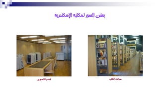 ‫بعط انصىر نًكتبت اإلسكُذريت‬




‫قضِ ايتصٜٛز‬                                 ‫صايت ايهتب‬
 