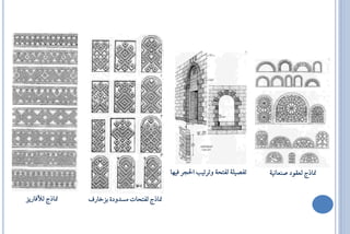 ‫تفـًٝ١ يفتح١ ٚتشتٝ اؿجش فٝٗا‬   ‫منارج يعكٛد ؿٓعاْٝ١‬

‫منارج يألفاسٜض‬   ‫منارج يفتحاا َظذٚد٠ بضخاسف‬
 
