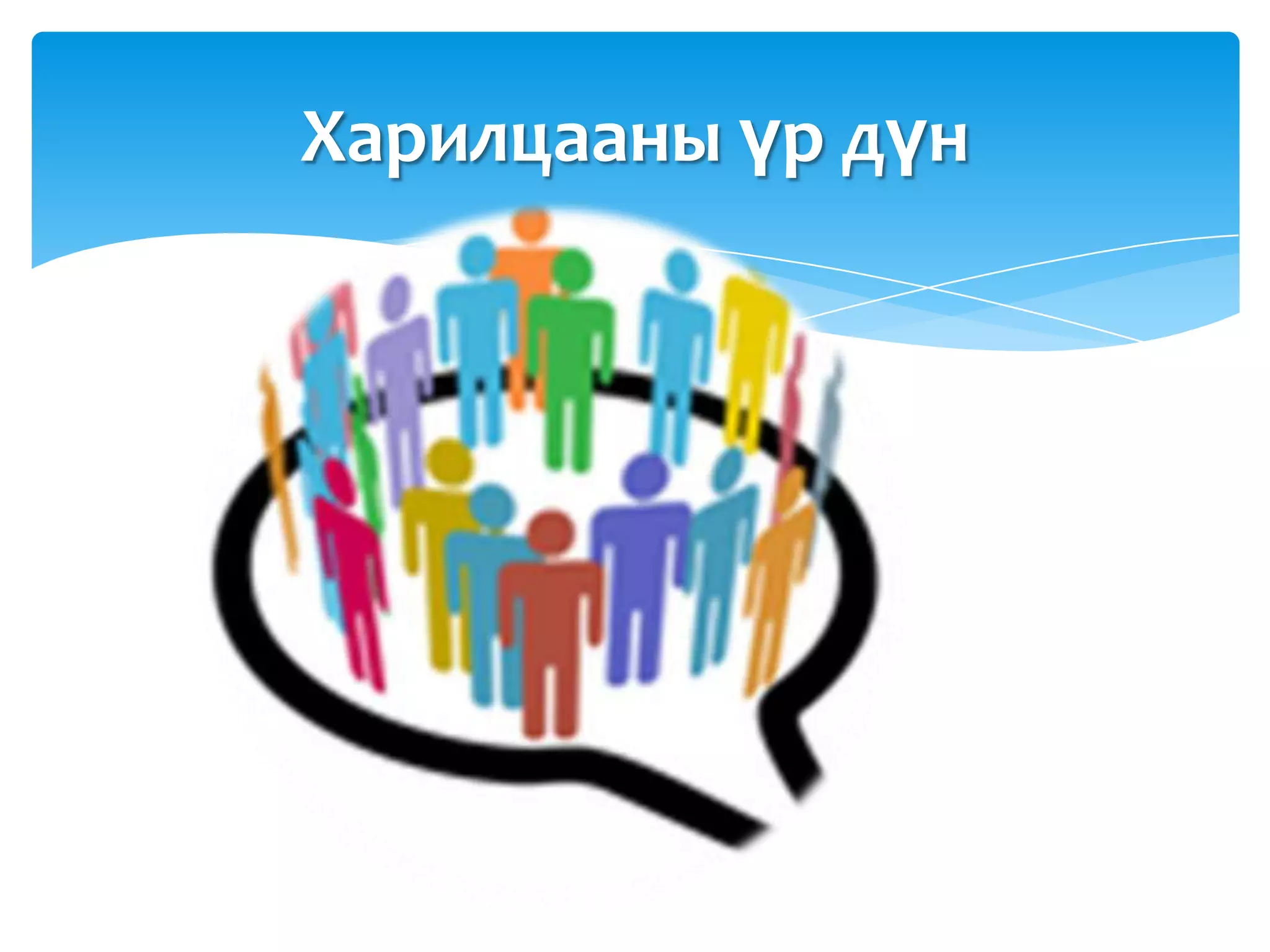 Харилцааны үр дүн
 