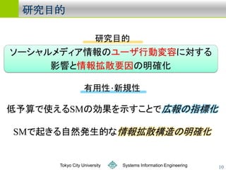 оĿ




   Tokyo City University   Systems Information Engineering   10
 
