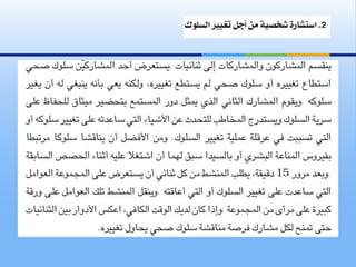 مبادئ تغيير السلوك