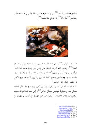 ‫ػػ,ق و عجا ػ ػ ,‬   ‫س ػػاطًن صاو ػػي و ػ ػ ا 392. ػػن نص ػػزطيحل حص ػػر ػػ,و وأل ػػر‬
                                ‫س ختزلي492ااإلحا 592 أ وٞنظوقحل وٞنزخصص 692.‬




‫ا ػ ا قزػػل د نػػيس792, سػػاؿ د ػ ايػػى و عشػػب, ػػن د ػ ونب ػػت ز ػػر, ش ػ ائق‬
‫و عساف892, وسزسر و ـ و ازؼ اا ز فق ح ول و هر وبغ يا ايػظف و ػ ـ,‬
‫دـ د نيس, وإل و زيل, و , اختز و بشرإ ناحت اييػ طسػت شػ ت يظ ػا‬
‫آلةؼ و ص ٌن. ا ط ظس ااشظرو كسا قي ا ػروروً تختػروروً, أة نصػخ طبػق وألوػل‬
                                                    ‫ان ط ظس و بختا ايى د نيس!‬
  ‫قا ػػت وٞن ن ػ و شػػيعي ازع ػ إل ٓنرإػػع تب ػ إل ٓنػػظإر ترٗن ػ وألسػػاطًن و ٬ن ػ‬
‫اش ػػختل ا ػػاـ س ػػطظر, د ن ػػيس اش ػػختل خ ػػاص992, ك ػػل ػػ,و ز ػػزال ـ وألح ػ ػ وث‬
‫و ظقػػائحل ػػحل و اف ػ وٛن إ ػ ,. سػػطظر, و ػ ـ و ػ ؤهػػرت ػػحل د نػػيس, ؤهػػرت ػػحل‬


                                                             ‫392 -أٔظ ٕ٘ب: 3‪http://goo.gl/7gvd‬‬
                                                              ‫492 -ِضالً: ‪http://goo.gl/VCbgQ‬‬
                                                               ‫592 أ٠ٌبً: ‪http://goo.gl/QcZGf‬‬
                                                           ‫692 أٔظغ ٕ٘ب: ‪http://goo.gl/GjYSG‬‬
                                                            ‫792 -أٔظغ ٕ٘ب: ‪http://goo.gl/s2tBk‬‬
                                                          ‫892 -أٔظغ ٕ٘ب: 2‪http://goo.gl/6OWg‬‬
                                                          ‫992 -أٔظغ ٕ٘ب: ‪http://goo.gl/BQ0Ex‬‬


                                         ‫631‬
 