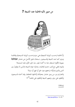 ‫من صور أليه فاطمة عند الشيعة 7‬




 ‫أف فاطس ػ (حصػػب و ر وإ ػ و شػػيعي ) ػػي ػػرر (حصػػب و ر وإ ػ وٞنصػػيحي ) فاطس ػ‬   ‫َّ‬
‫ػػرر, كسػػا ا ػ و شػػيع وٞنصػػيحيٌن, نصػػخزاف طبػػق وألوػػل اػػن اشػػزار ‪Ishtar‬‬
           ‫عبظد, وألقظوـ و صاا , ,و ا ك نا ايي , , وٛن وأل ؿ ٟن,ق و صيصي !‬
‫و يػػظـ نيز ػػي ػػحل ػػب إػ ه لاطسػ , إز و ػ اػظوـ و شػػيع (و ػػ,إن ة إلرقػػظف اػػٌن‬
                                       ‫ه‬       ‫ه‬
                              ‫و إن و زٌن) ك رو عهم د ف ايم فهم دروإ !‬
                                                                    ‫ّنبار‬
‫(و عػػ,رو ) ر ػ ػػن ر ػػظز اشػػزار ازجيياهتػػا ٚنائهػػا وٞنخزيلػ , قػ خػػ,ق وٞنصػػيحيظف‬
                          ‫طي ظق ايى رر, تبعهم و شيع طي ظق ايى فاطس 74!!‬

                                                                                 ‫ٞناذو؟؟!!‬



                                                            ‫74 -أٔظغ ٕ٘ب: ‪http://goo.gl/H61oz‬‬


                                          ‫24‬
 