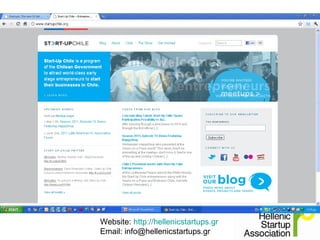 Website: http://hellenicstartups.gr
Email: info@hellenicstartups.gr
 