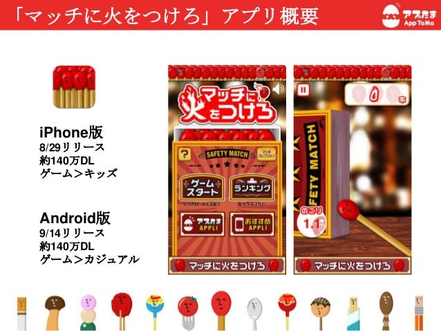 マッチに火をつけろ スマホアプリ成功者night発表資料 マッチに火をつけろ スマホアプリ成功者night発表資料