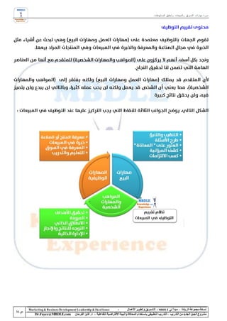 ‫دورة مهارات التسويق والمبيعات وتحقيق المستهدفات‬




‫‪Marke ting & Business De velopment Le adership & Excellence‬‬           ‫-‬        ‫نسخة مجموعة الريادة – مبدأ لي ‪ - MBDLE‬لل تسويق وتطوير األعمال‬
    ‫‪Dr.Fayez@MBDLE.com‬‬           ‫مشروع الجيل الجديد من التدريب – التدريب التطبيقي باستخدام المحاكاة والبيئة االفتراضية التفاعلية – د. فايز الفرحان‬
 