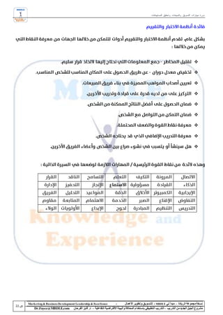 ‫دورة مهارات التسويق والمبيعات وتحقيق المستهدفات‬




                                                                                                                                          ‫‪‬‬

                                                                                                                                          ‫‪‬‬

                                                                                                                                          ‫‪‬‬

                                                                                                                                          ‫‪‬‬

                                                                                                                                          ‫‪‬‬

                                                                                                                                          ‫‪‬‬

                                                                                                                                          ‫‪‬‬

                                                                                                                                          ‫‪‬‬

                                                                                                                                          ‫‪‬‬




‫‪Marke ting & Business De velopment Le adership & Excellence‬‬           ‫-‬        ‫نسخة مجموعة الريادة – مبدأ لي ‪ - MBDLE‬لل تسويق وتطوير األعمال‬
    ‫‪Dr.Fayez@MBDLE.com‬‬           ‫مشروع الجيل الجديد من التدريب – التدريب التطبيقي باستخدام المحاكاة والبيئة االفتراضية التفاعلية – د. فايز الفرحان‬
 