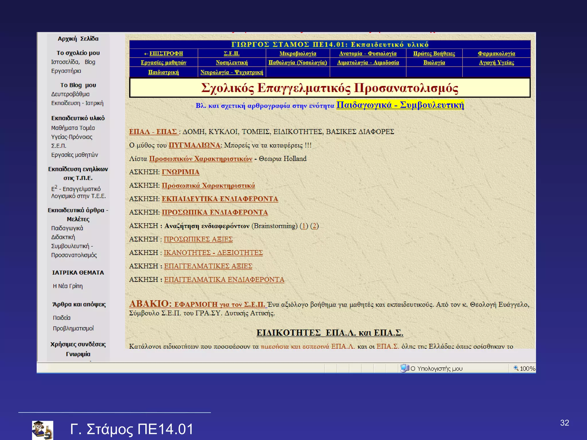 32
Γ. Στάμος ΠΕ14.01
 