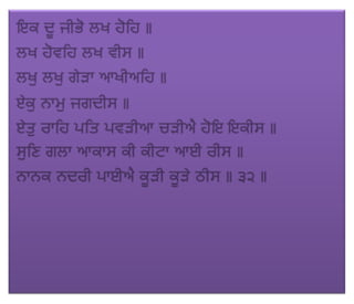 ਜਪੁ ਜੀ ਸਾਹਿਬ (JAPJI SAHIB)