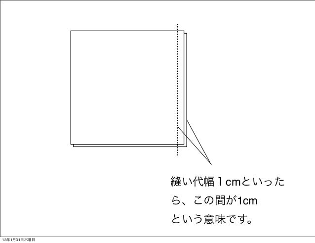 縫い代と地縫いとは 縫い代と地縫いとは