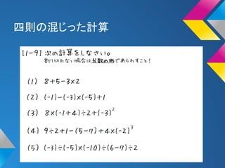 正負の数