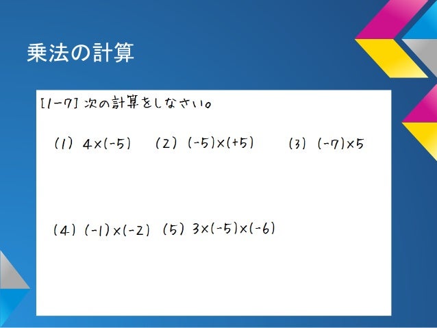 正負の数