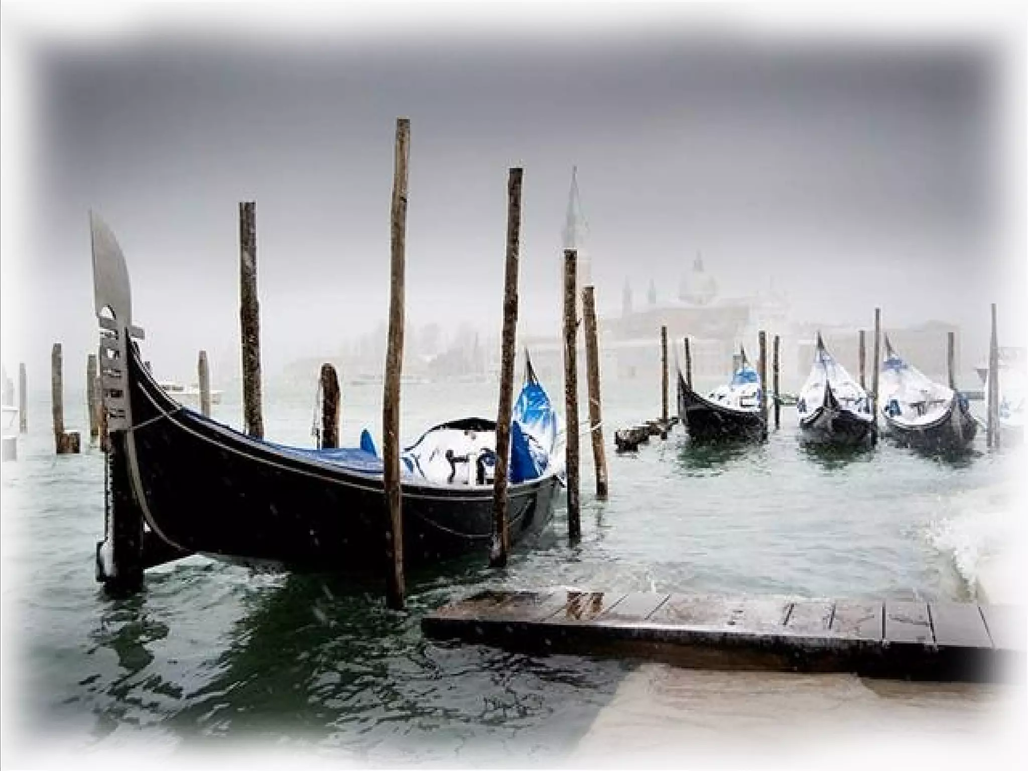 венеция под снегом