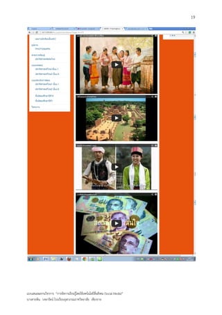 19




แบบเสนอผลงานวิชาการ “การจัดการเรียนรู้โดยใช้เทคโนโลยีสื่อสังคม (Social Media)”
นางสายพิน วงษารัตน์ โรงเรียนจุฬาภรณราชวิทยาลัย เชียงราย
 