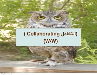 ( Collaborating JD5BC$‫)ا‬
                              (W/W)




13 ،()‫ا#$%، 9 '$(ا‬
 