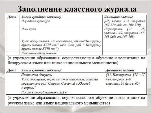 журнал внеклассной работы образец заполнения