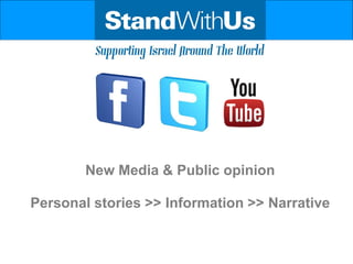 New Media & Public opinion

Personal stories >> Information >> Narrative
 