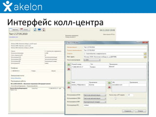 Интерфейс колл-центра
 