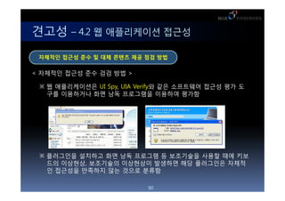 ??? C 4.2 ? ?????? ???
 ???? ??? ?? ? ?? ??? ?? ?? ??

< ???? ??? ?? ?? ?? >

  ? ??????? UI Spy, UIA Verify? ?? ????? ??? ?? ?
   ?? ????? ?? ?? ????? ???? ???




  ????? ???? ?? ?? ???? ? ????? ??? ?? ??
   ?? ????, ????? ????? ???? ?? ????? ???
   ? ???? ???? ?? ??? ???

                          90
 