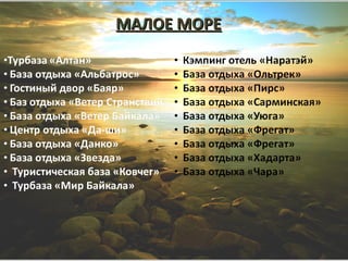 МАЛОЕ МОРЕ
 