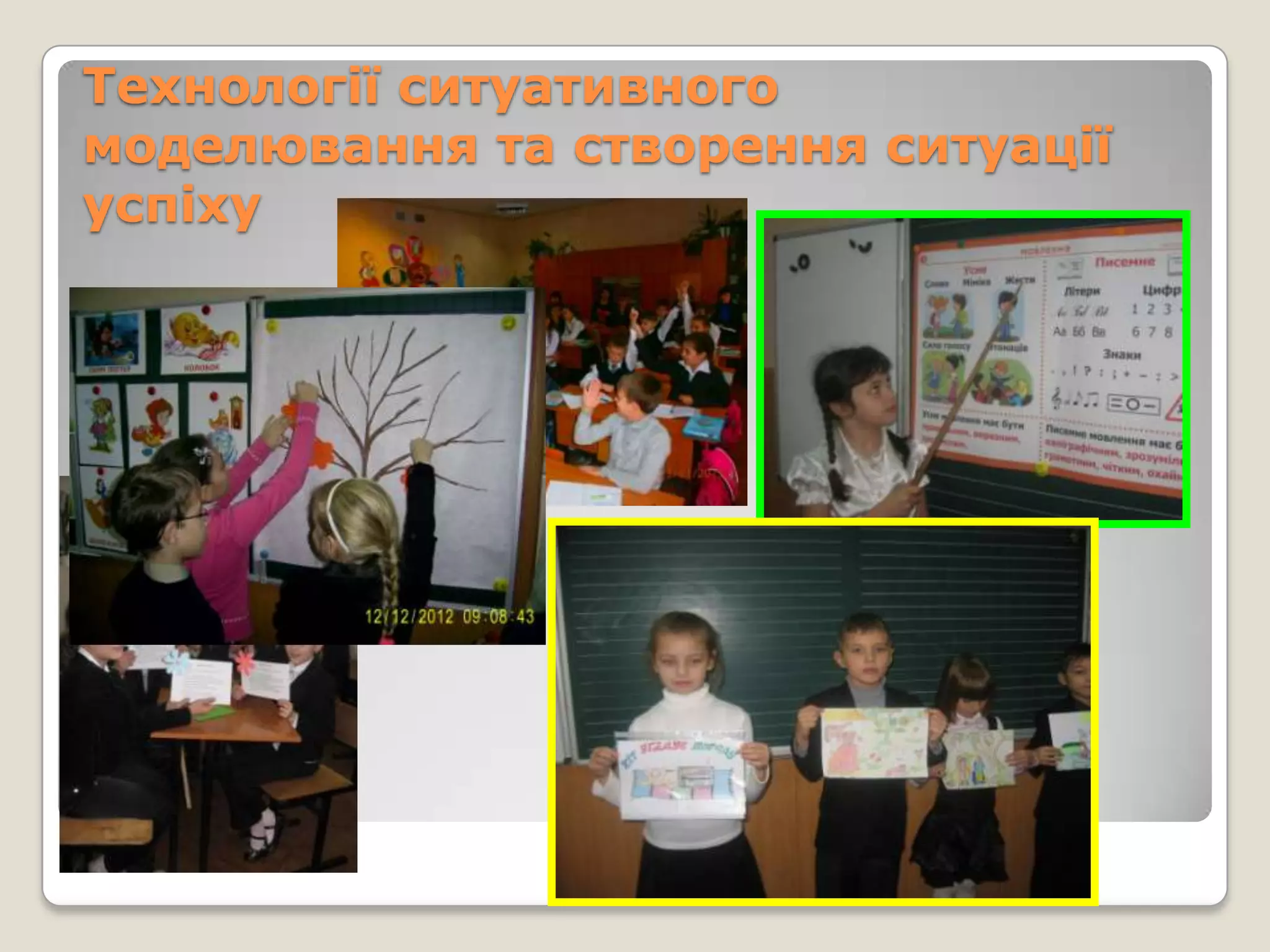 Технології ситуативного
моделювання та створення ситуації
успіху
 