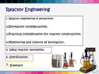 Reactor Engineering
 