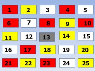 1    2    3    4    5

6    7    8    9    10

11   12   13   14   15

16   17   18   19   20

21   22   23   24   25
 