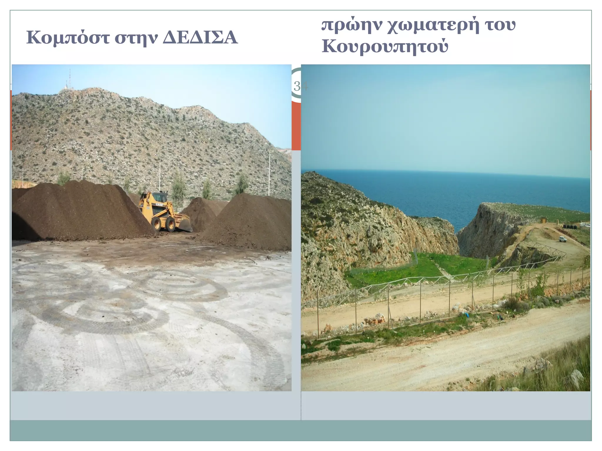 πρώην χωματερή του
Κομπόστ στην ΔΕΔΙΣΑ        Κουρουπητού
                      34
 
