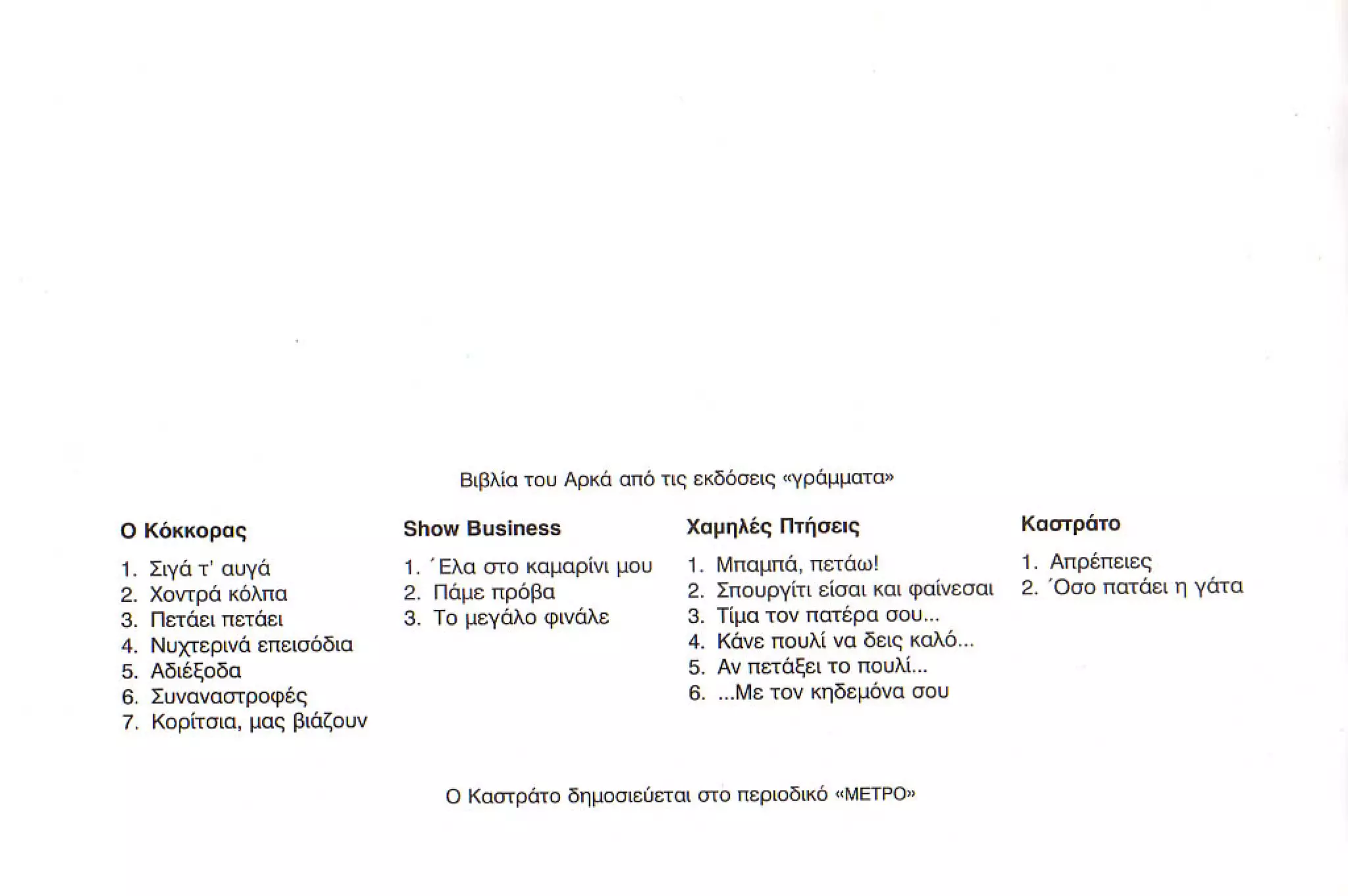 καστράτο   όσο πατάει η γάτα