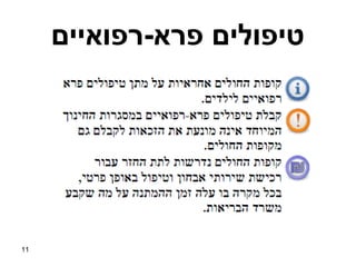 ‫טיפולים פרא-רפואיים‬




‫11‬
 