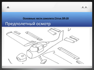 Основные части самолета Cirrus SR-20

Предполетный осмотр
 