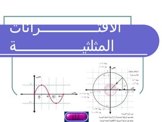 ‫التقتـــــــــــــرانات‬
‫المثلثيـــــــــــــــة‬
 