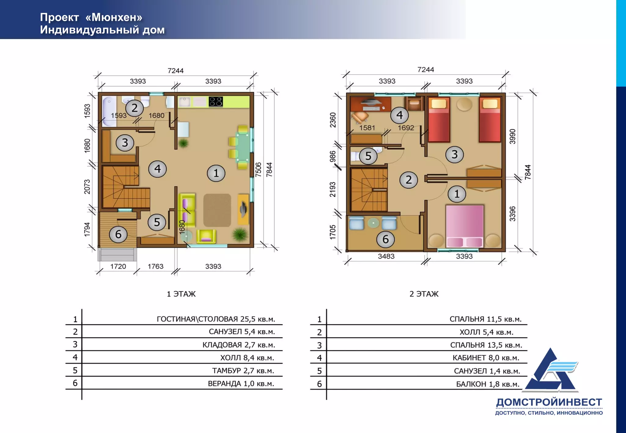 Проект «Мюнхен»
Индивидуальный дом
 